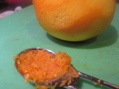 Add orange zest