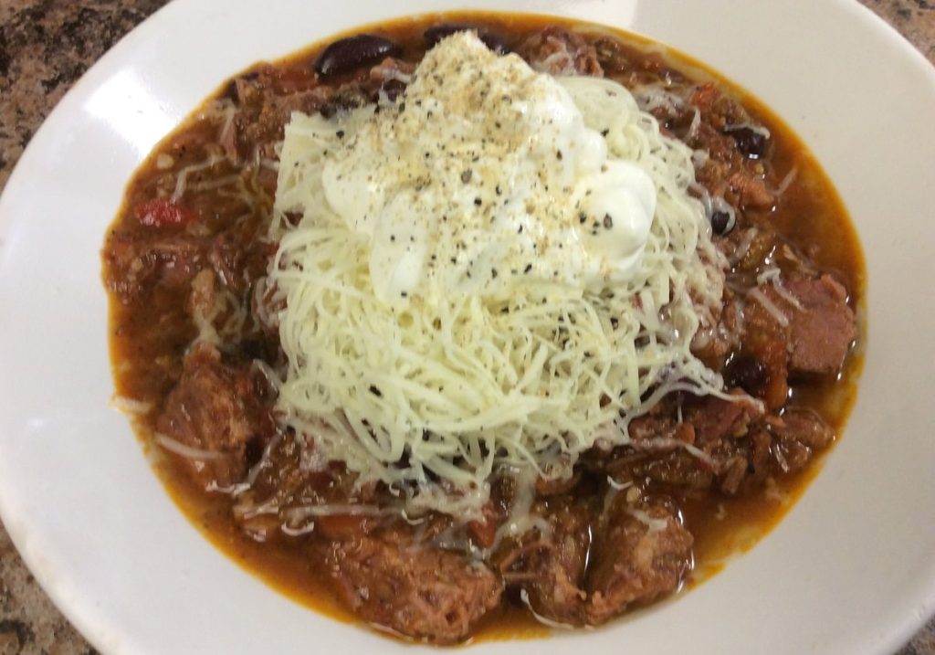 Mike Kerslake’s 5-4-3-2-1 Brisket ‘Chili’