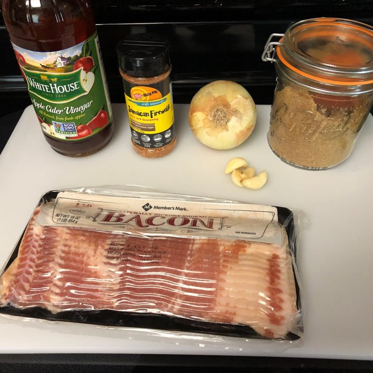 Bacon Jam ingredients