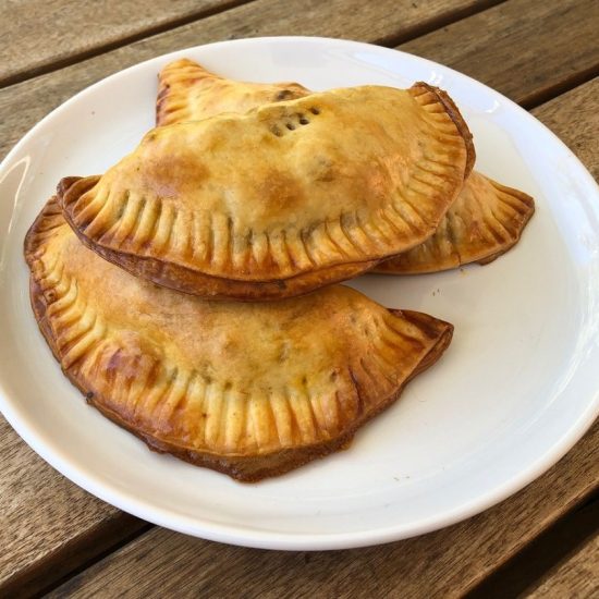 DrBBQ's Baled chicken empanadas with Peruvian-ish seasoning