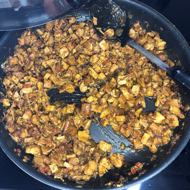 Cook filling until the liquid is almost evaporated