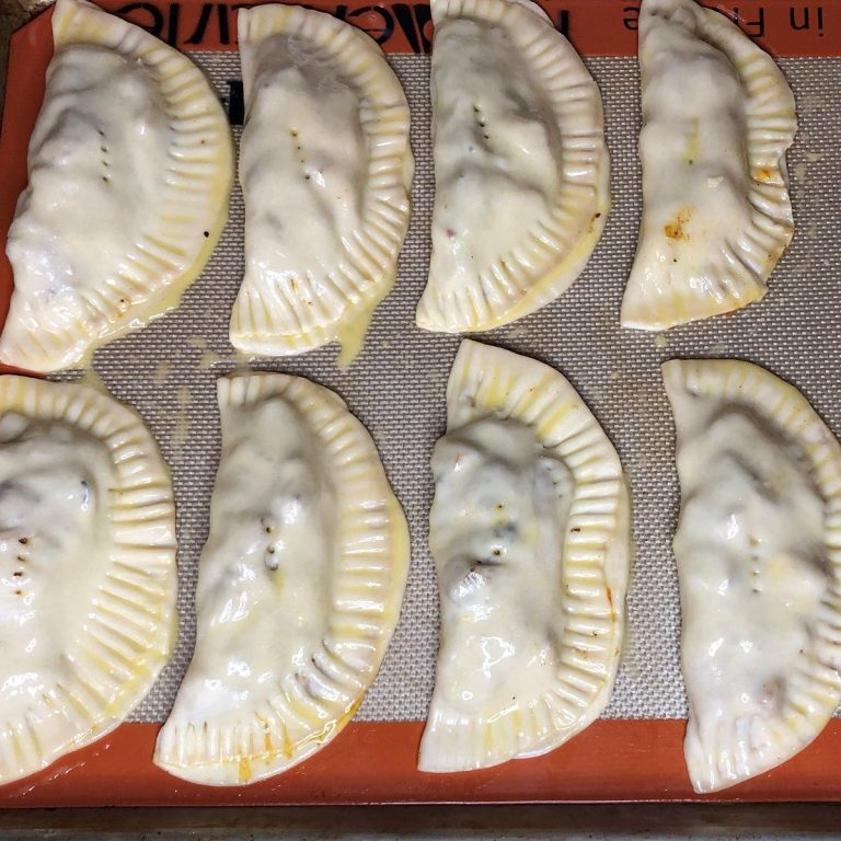 Brush top with egg wash