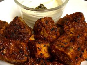 Bayou-ish Ahi tuna bites