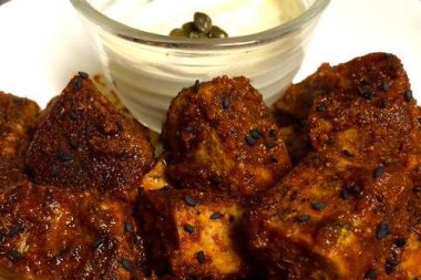 Bayou-ish Ahi tuna bites