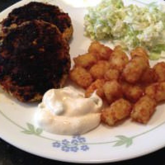 Bayou-ish salmon cakes