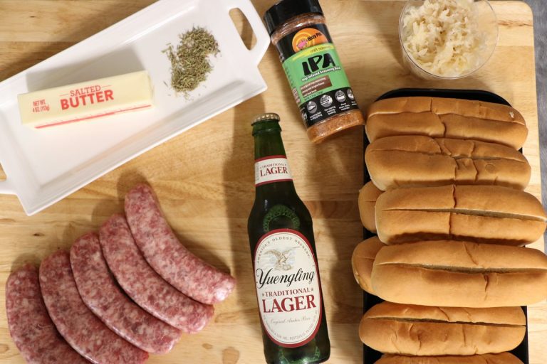 Ingredients for Beer Braised Brats