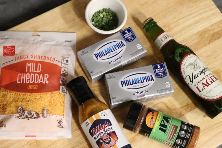 Ingredients for Beer Cheese Dip