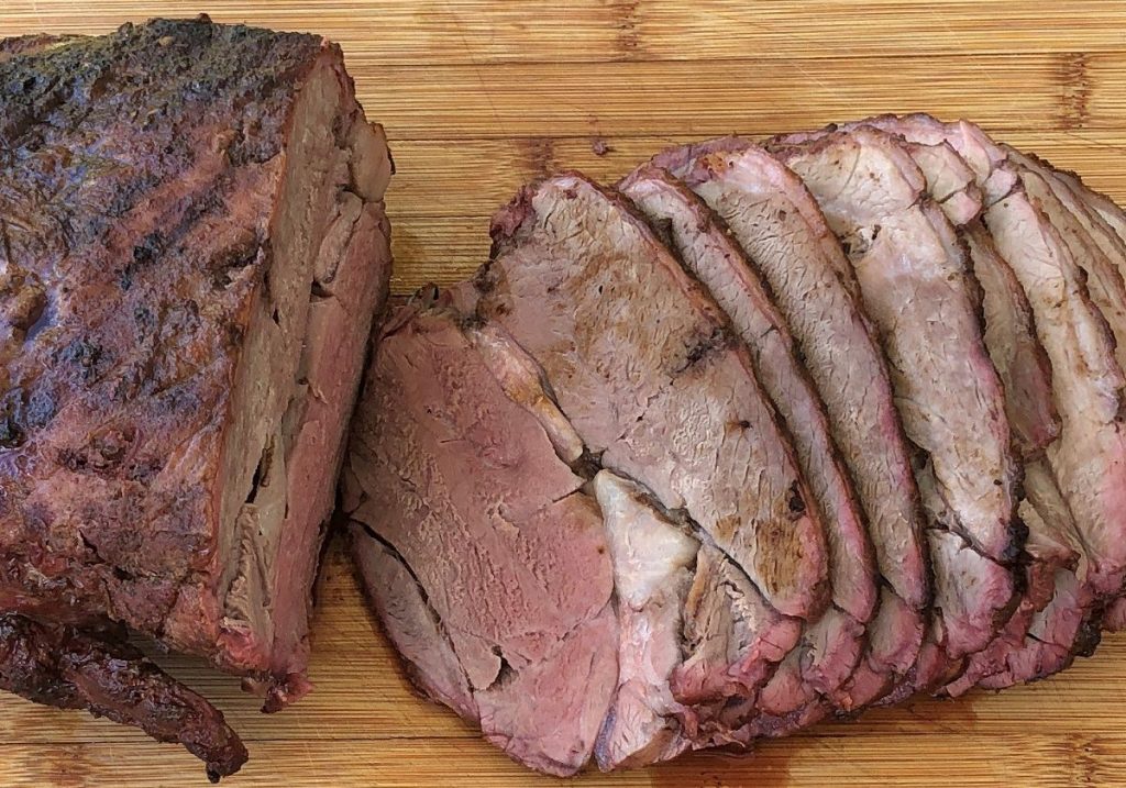 DrBBQ's charcoal roasted boneless leg of lamb