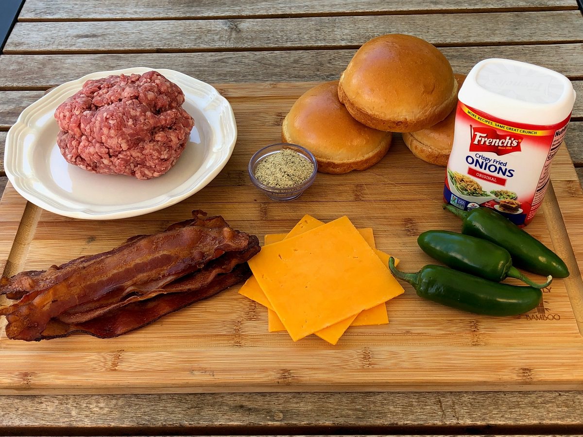 Ingredients for DrBBQ’s Grilled Brisket Burgers with Dizzy Pig SPG Original