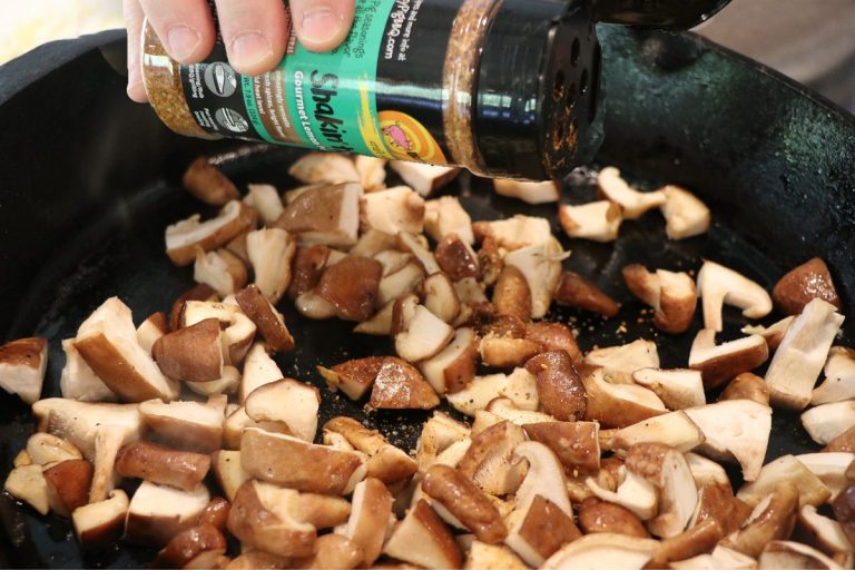 Add Shakin' the Tree and cook mushrooms until golden