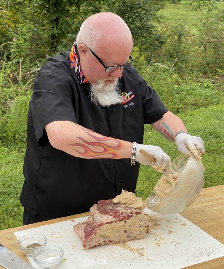 Cover roast with butter mix