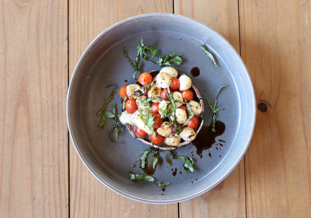 Caprese Stuffed Mushrooms