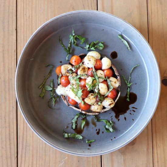 Caprese Stuffed Mushrooms