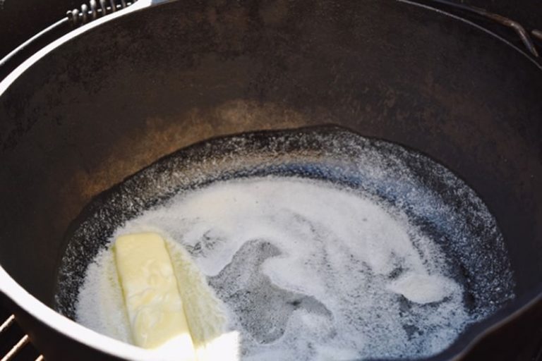 Melt butter in a skillet