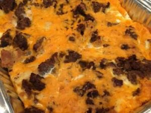 Cheese & sausage breakfast casserole