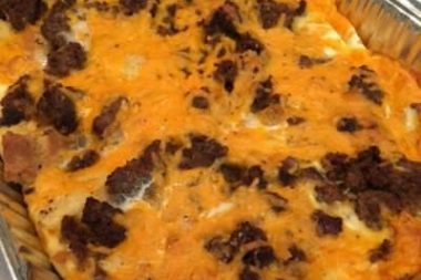 Cheese & sausage breakfast casserole