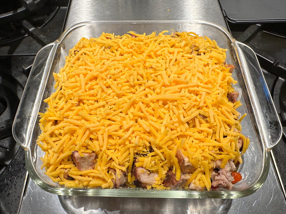 Top with a final layer of cheese