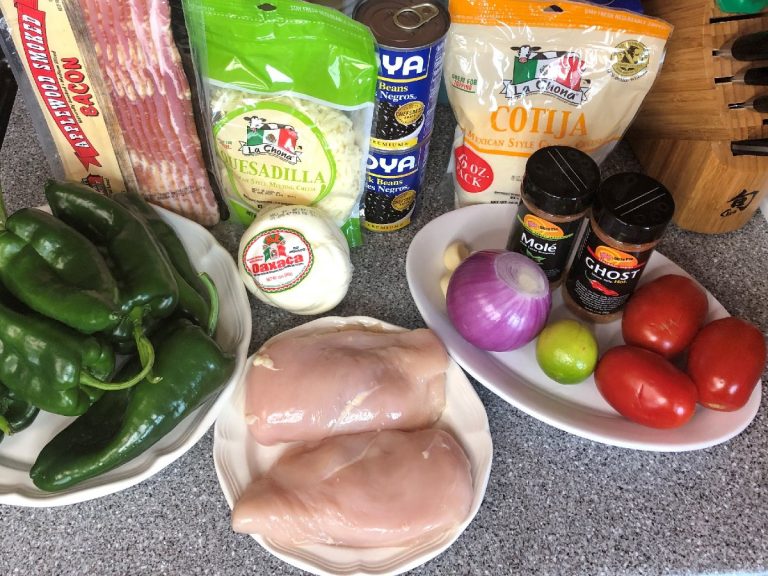 Chicken Chili Rellenos ingredients