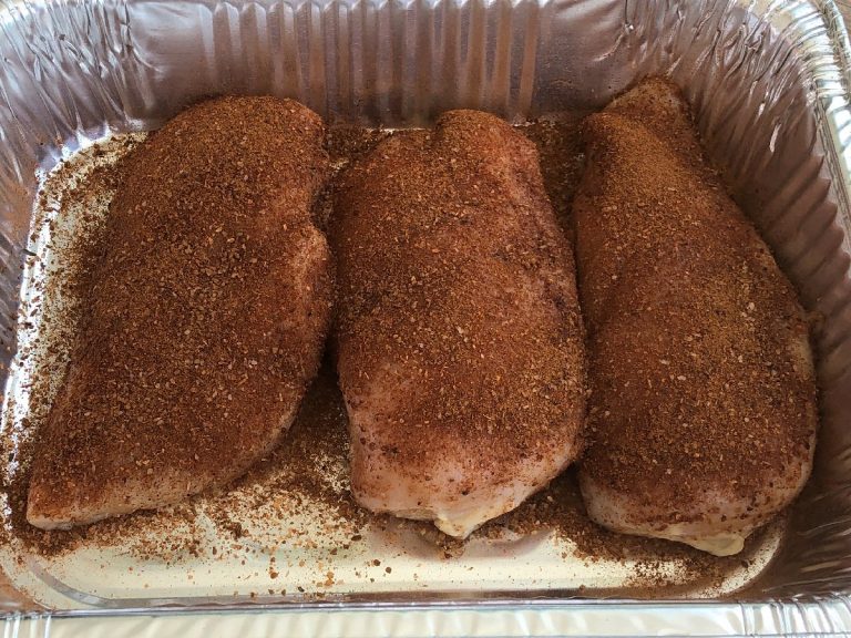 Season chicken liberally with Molé and lightly with Ghost