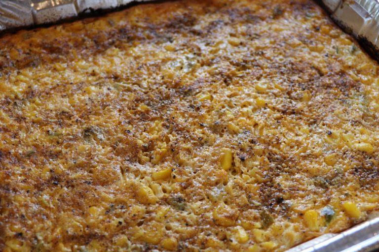 Chuck's corn casserole is done