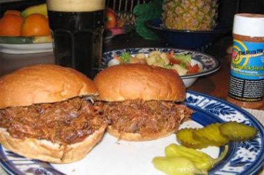 Pulled beef sandwiches