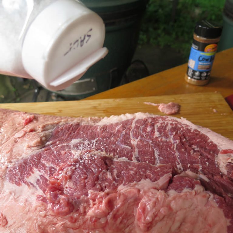 Sprinkle some salt on the brisket