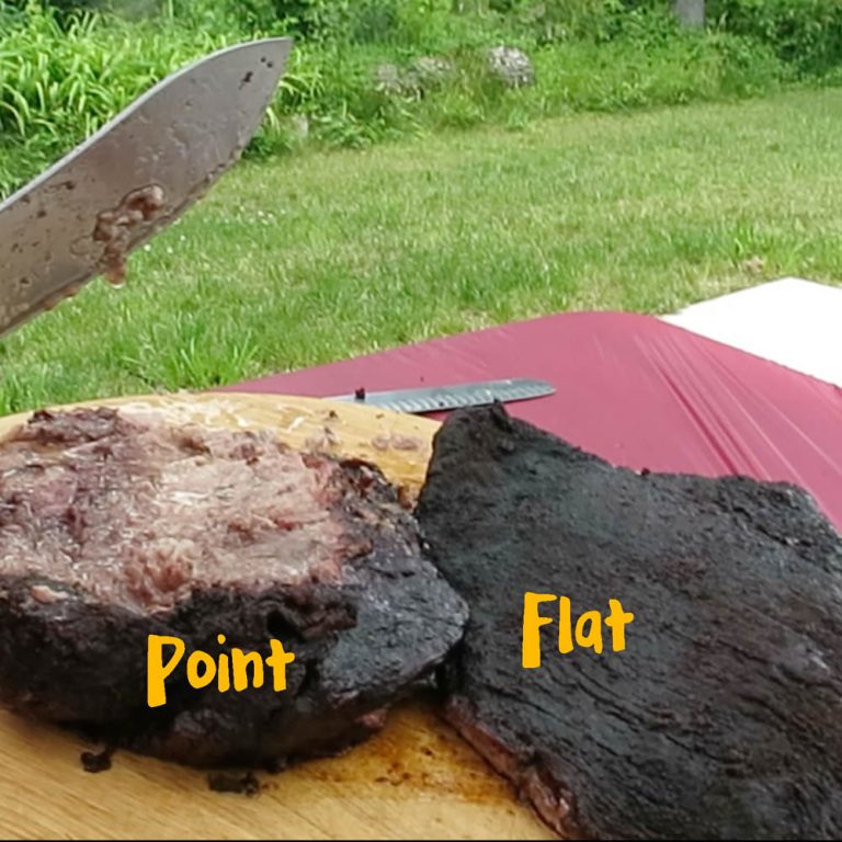 "When ready to serve, separate point and flat along fat line between the 2 muscles