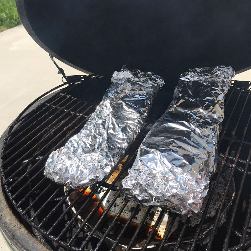 Return wrapped ribs to cooker