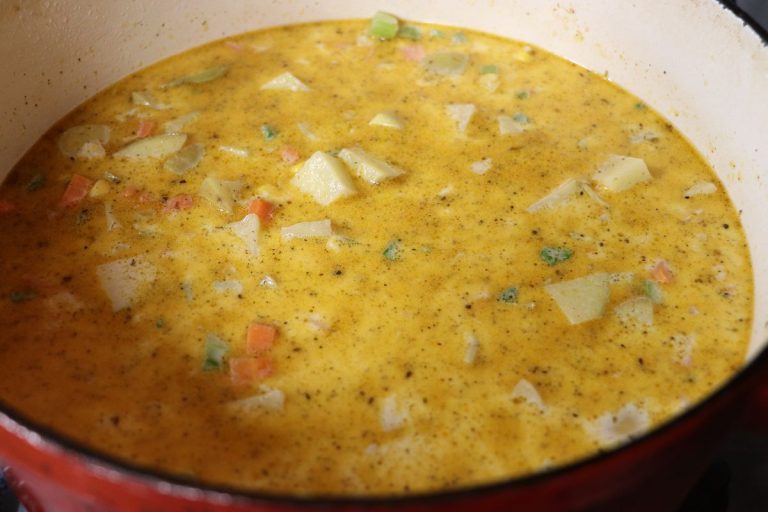 Simmer and cook until potatoes are tender