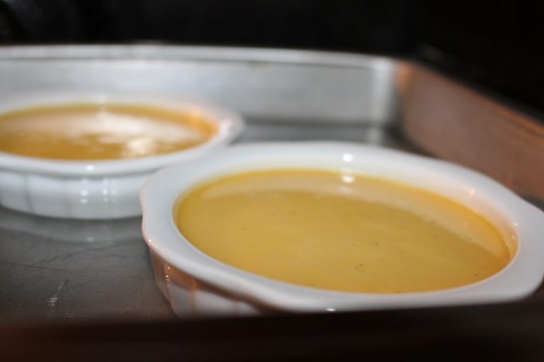 Bake until just barely set