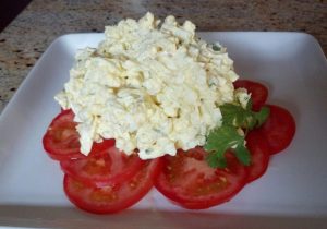 Joellen's Bombay Curry-ish egg salad