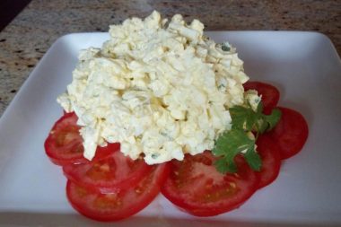 Joellen's Bombay Curry-ish egg salad