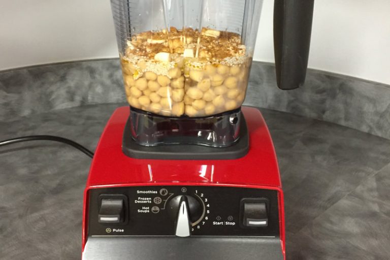 Place all ingredients in Vitamix in order listed