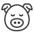 Black pig icon