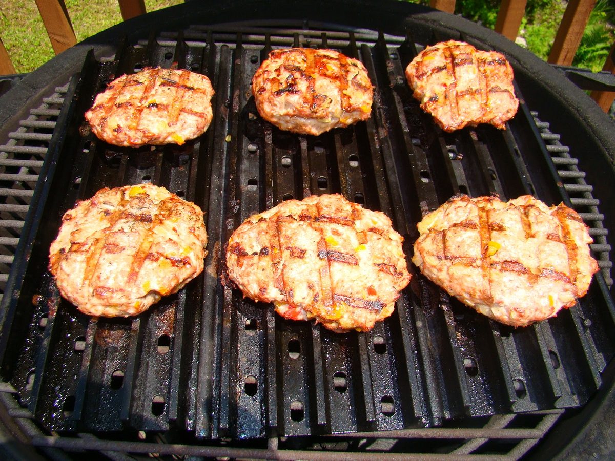 Flip burgers when you can start to see grill marks on other side