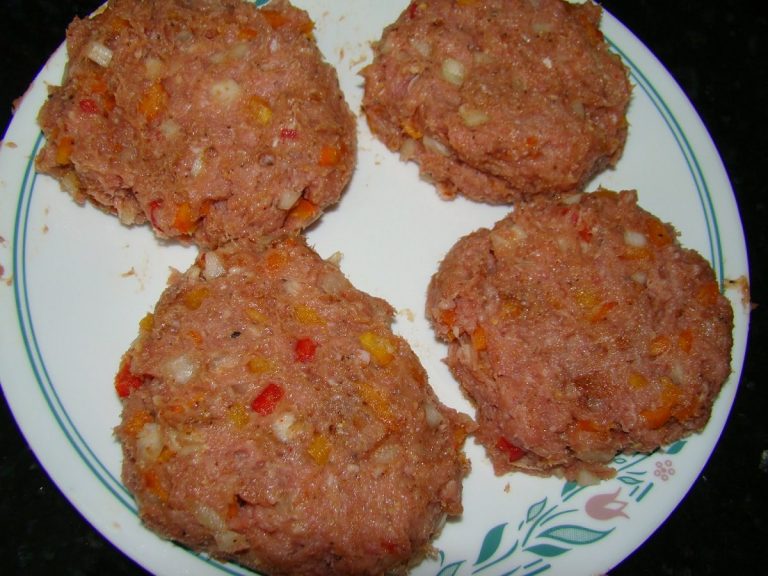 Form into patties and freeze for 30 minutes