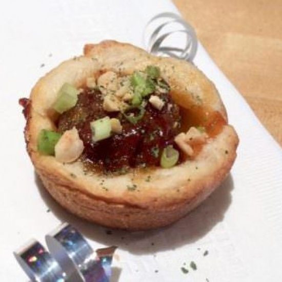 Firecracker Meatball Cupcakes