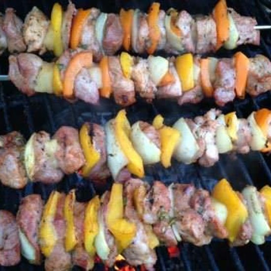 Jamaican Firewalk Caribbean Pork Skewers