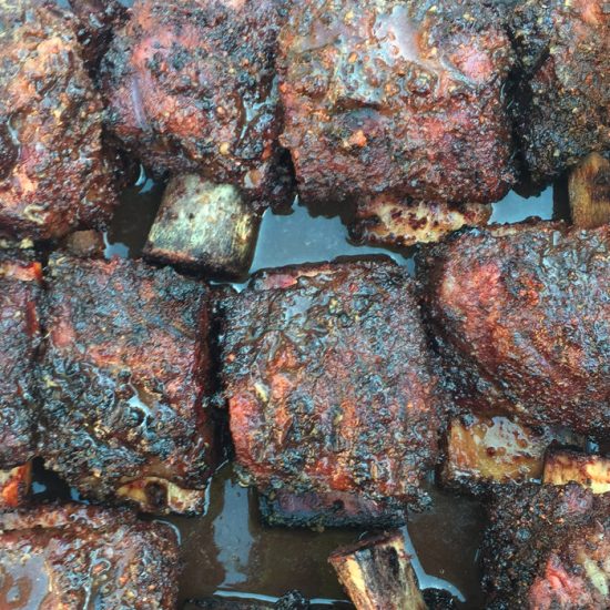 Game On! Beef Short Ribs with Coffee/Ginger Marinade