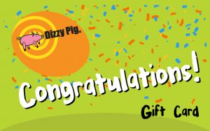 Dizzy Pig's Congrats gift card