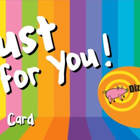 Box with big red bow gift card