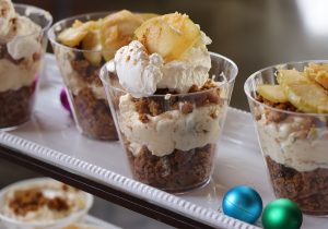 Ginger Snap Apple Parfait with Pineapple Head seasoning