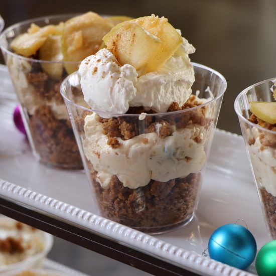 Ginger Snap Apple Parfait with Pineapple Head seasoning