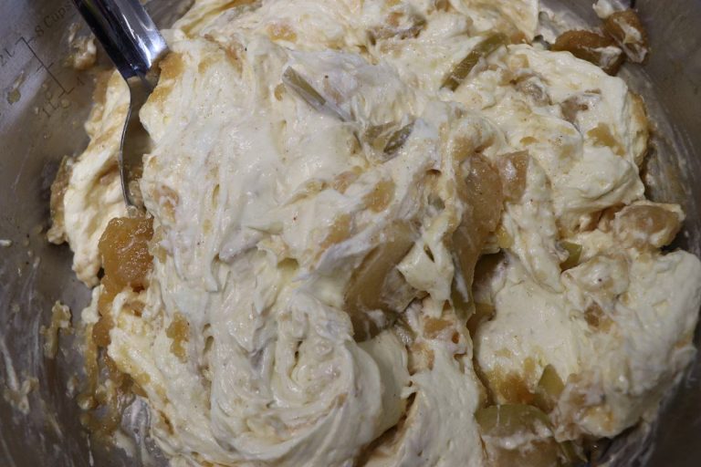 Apple cream cheese mix