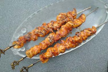 Ginger Lime Chicken Skewers