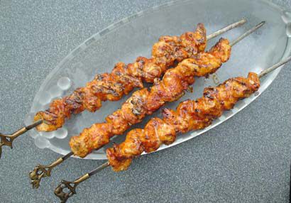 Ginger Lime Chicken Skewers