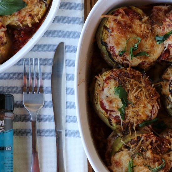 Grilled Eggplant Parmesan