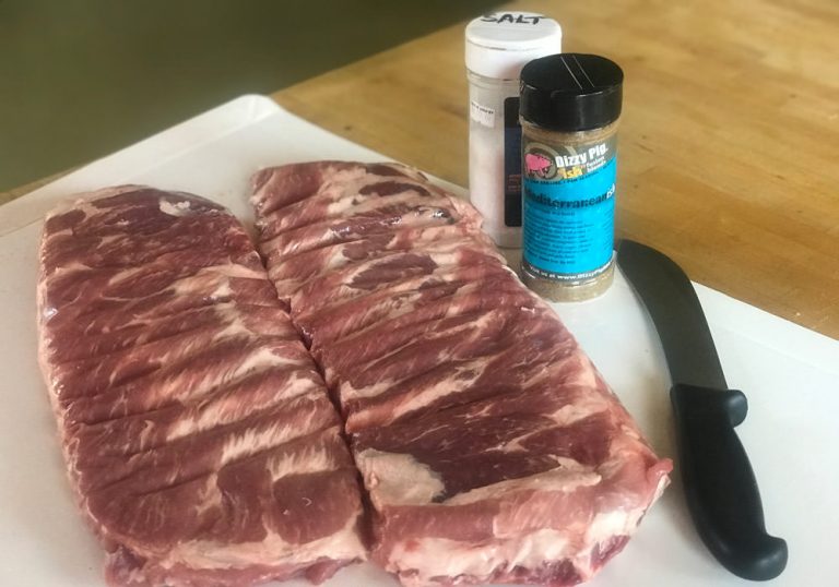 Ingredients for Dizzy Pig's 1-hour grilled ribs