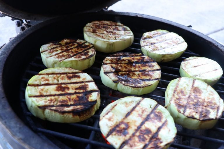 Grill eggplant
