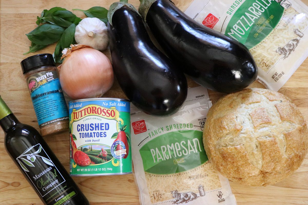 Ingredients for Grilled Eggplant Parmesan
